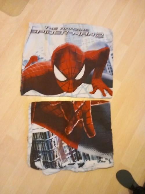 Marvel Spiderman warm dekbedovertrek van katoenflanellen, Gebruikt, Dekbedovertrek, Ophalen of Verzenden, Jongetje