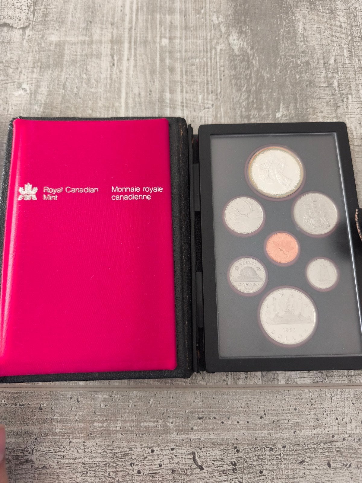 Coffret Monnaie Royale Canadienne 1983 – 7 pièces Proof, Enlèvement, Monnaie