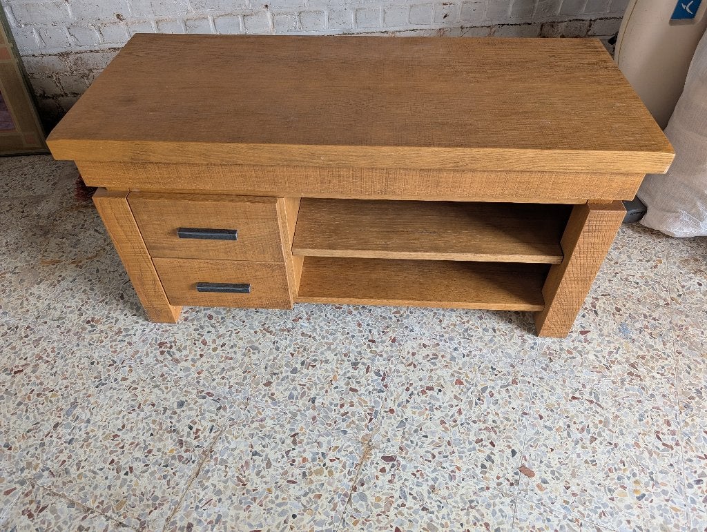 Klein kastje, 1 of 2 laden, Ophalen, Zo goed als nieuw, Eikenhout