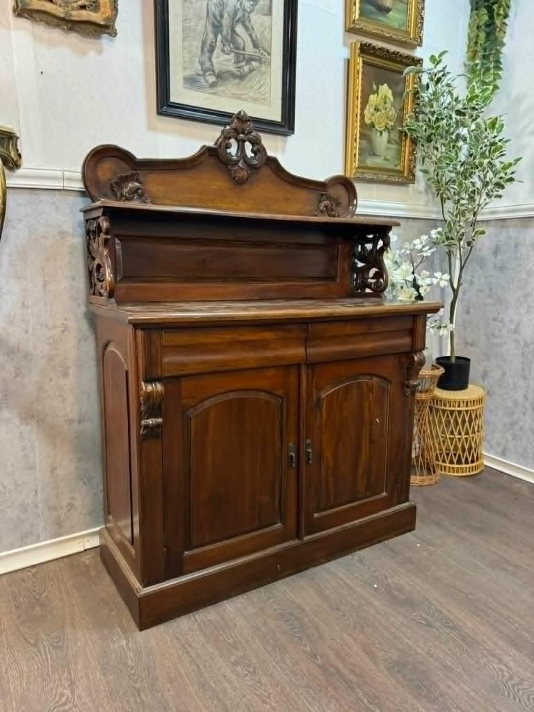 Antieke dressoirkast / buffet met bovenkast (146030), Huis en Inrichting, Kasten | Dressoirs, Ophalen of Verzenden