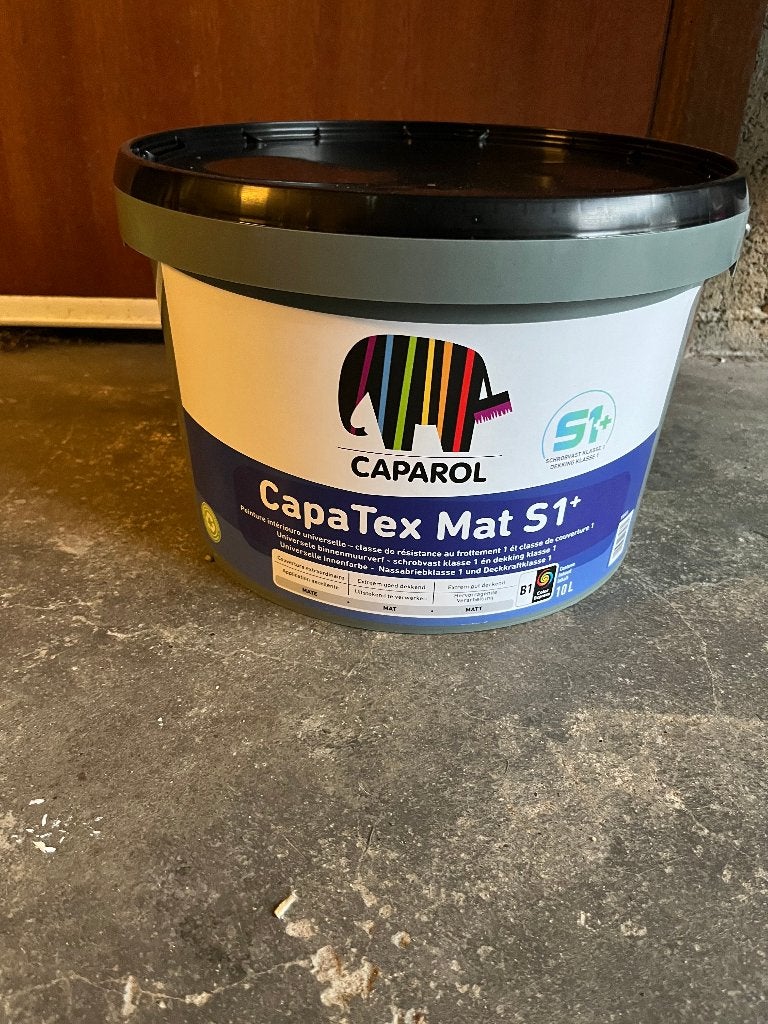 Pots de peinture blanche Caparol 10L, Bricolage & Construction, Neuf, Enlèvement, Peinture, Blanc