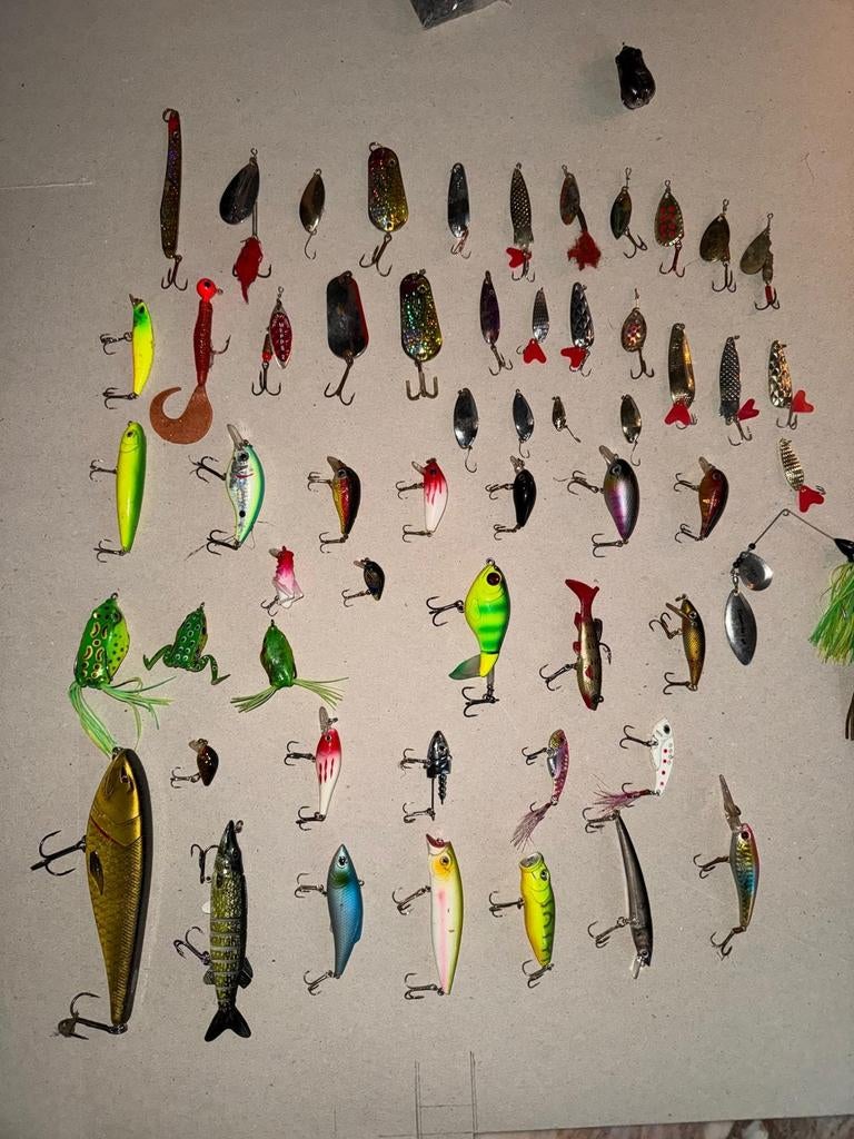 Mega collection fishing gear, Handtassen en Accessoires, Piercings, Ophalen, Overige materialen, Gebruikt, Overige typen