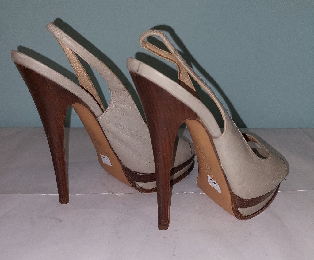 583C* Casadei - sexy vol leren sandalen high heel (38,5), Overige kleuren, Verzenden, Zo goed als nieuw, Schoenen met hoge hakken