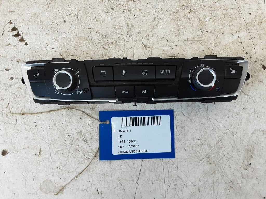 PANNEAU DE COMMANDE CLIMATISATION BMW 1 serie (F20), Utilisé, BMW