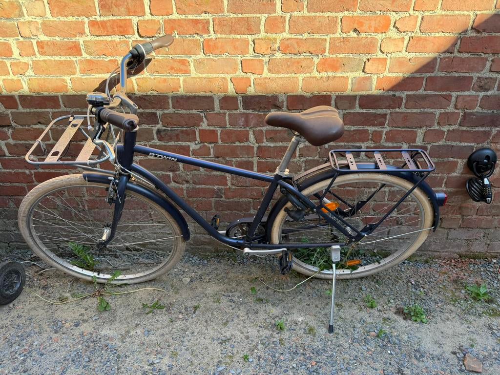 Elops 520 Herenfiets Decathlon Blauw, Autres marques, Vitesses, Frein sur jante, Enlèvement