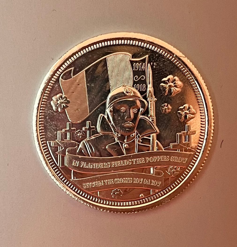 Belgische herdenkingsmedaille WO I - In Flanders Fields, Timbres & Monnaies, Monnaies | Belgique, Monnaie en vrac, Argent, Argent