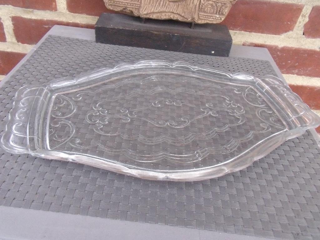 plateau ancien /vide poche en verre, Antiek en Kunst, Antiek | Schalen, Ophalen