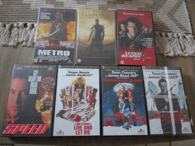 7 avonturen-films op VHS cassette, Ophalen of Verzenden, Actie en Avontuur, VHS