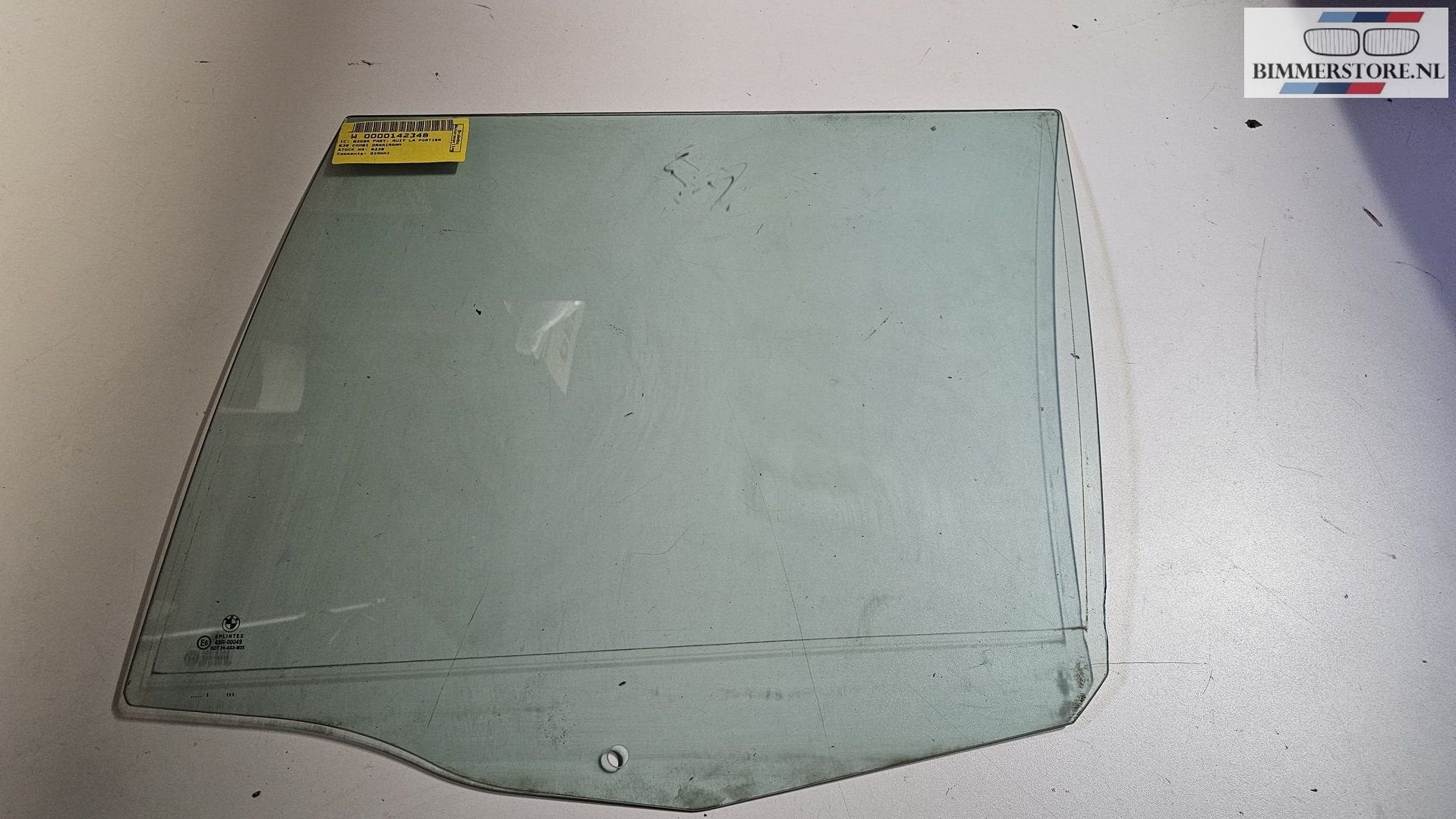 Zijruit raam groen linksachter BMW E39Touring 51348189257 81, -, Utilisé, Porte, -
