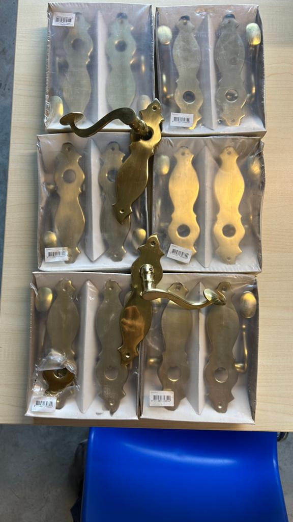 Nieuwe klassieke messing deurklinken, NOS, 35€ per stuk, Ophalen, Nieuw