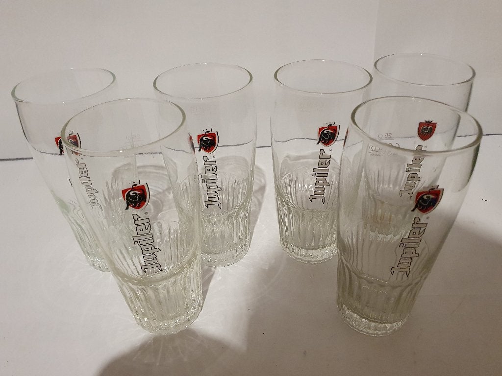 Jupiler à 6 verres, Collections, Enlèvement, Comme neuf, Verre à bière