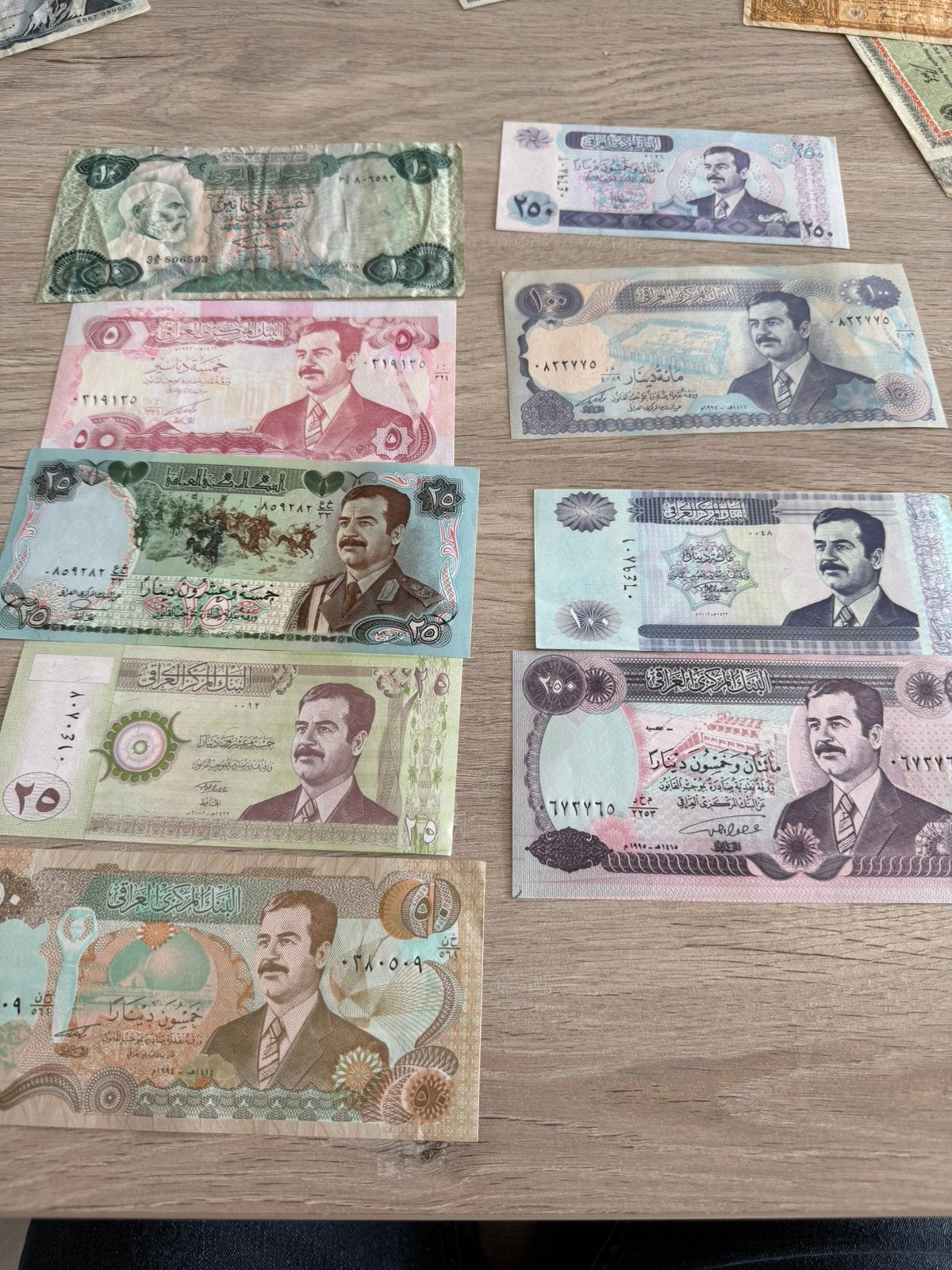 Groot lot Iraq/libie biljetten, Ophalen of Verzenden