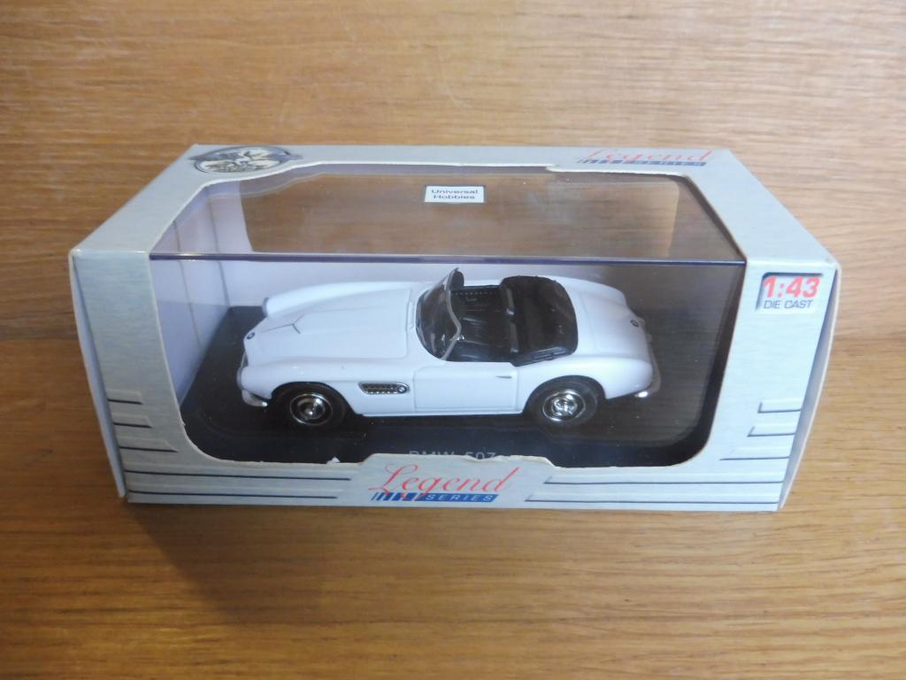 1:43 UH Universal Hobbies 4626 BMW 507 cabrio wit, Hobby en Vrije tijd, Ophalen of Verzenden, Zo goed als nieuw, Auto, Universal Hobbies