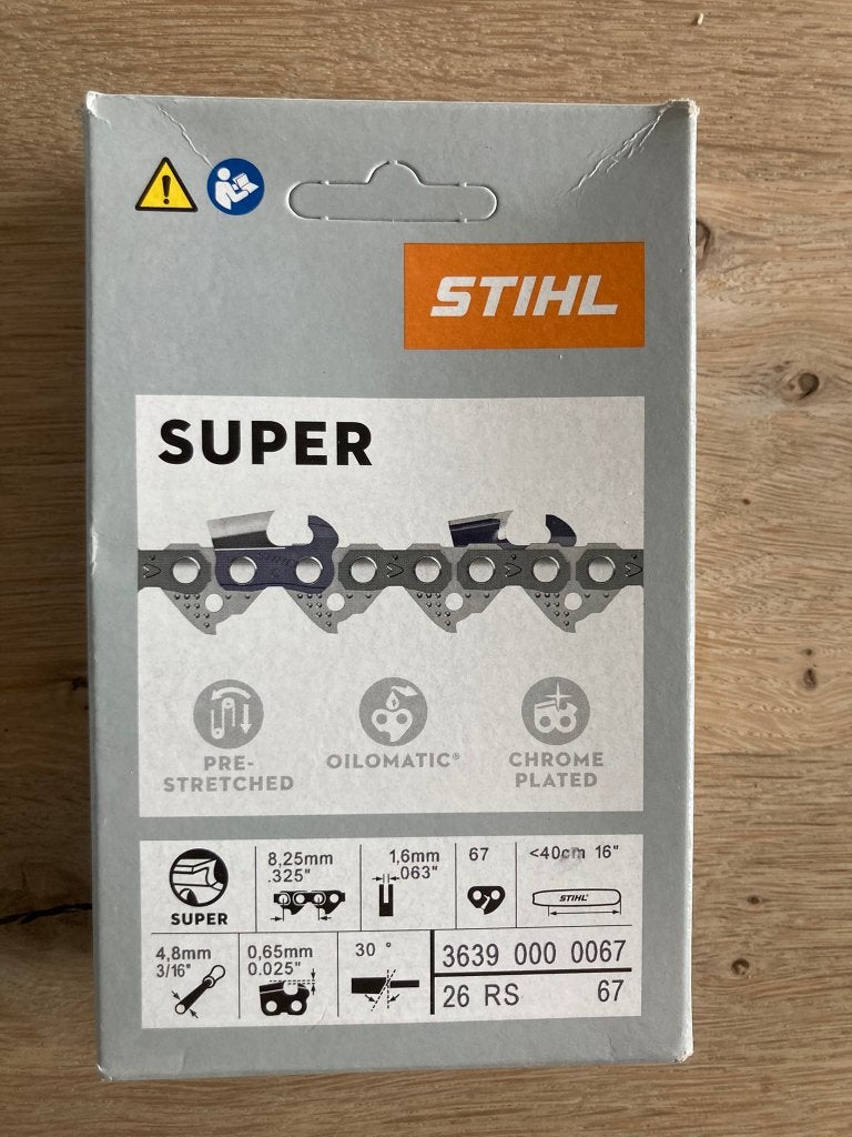 Zaagketting STIHL .325" Rapid Super (RS) 1,6 mm 40cm, Ophalen of Verzenden, Nieuw