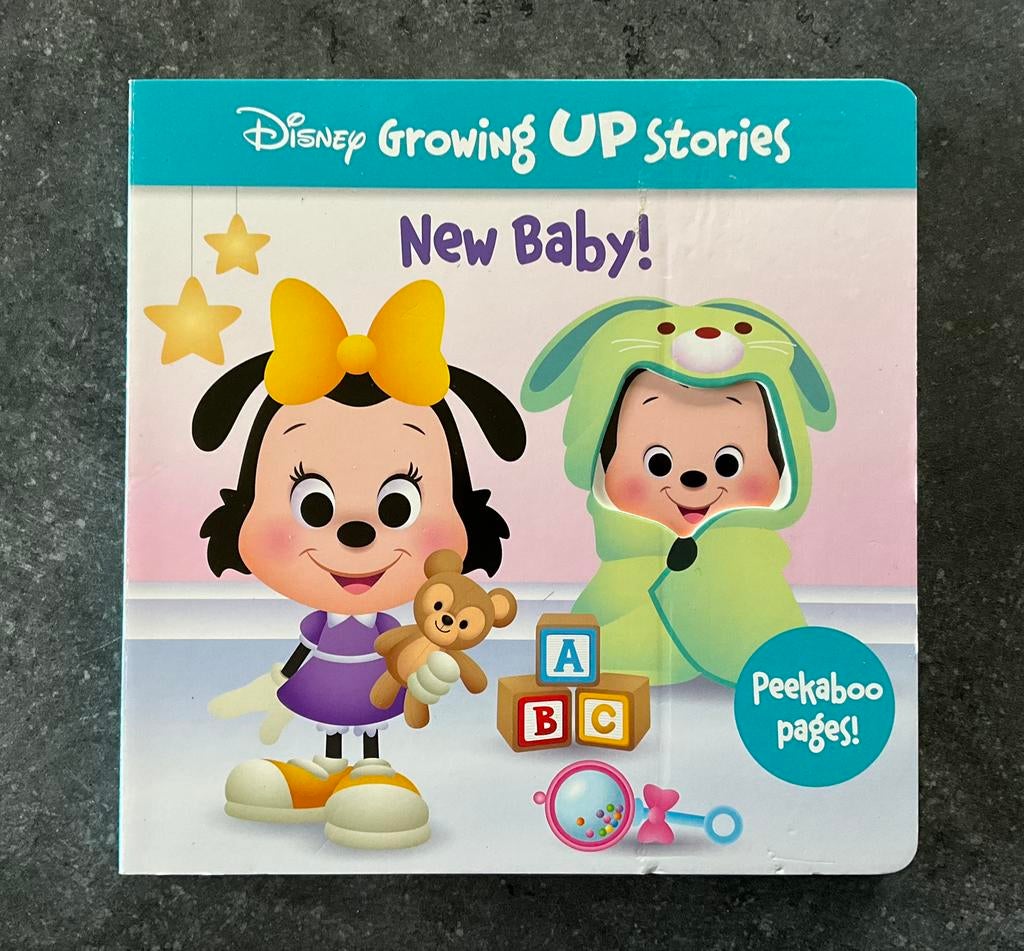 Disney Growing Up Stories: New Baby! Engelstalig kartonboek, Ophalen of Verzenden, Zo goed als nieuw, Uitklap-, Voel- of Ontdekboek