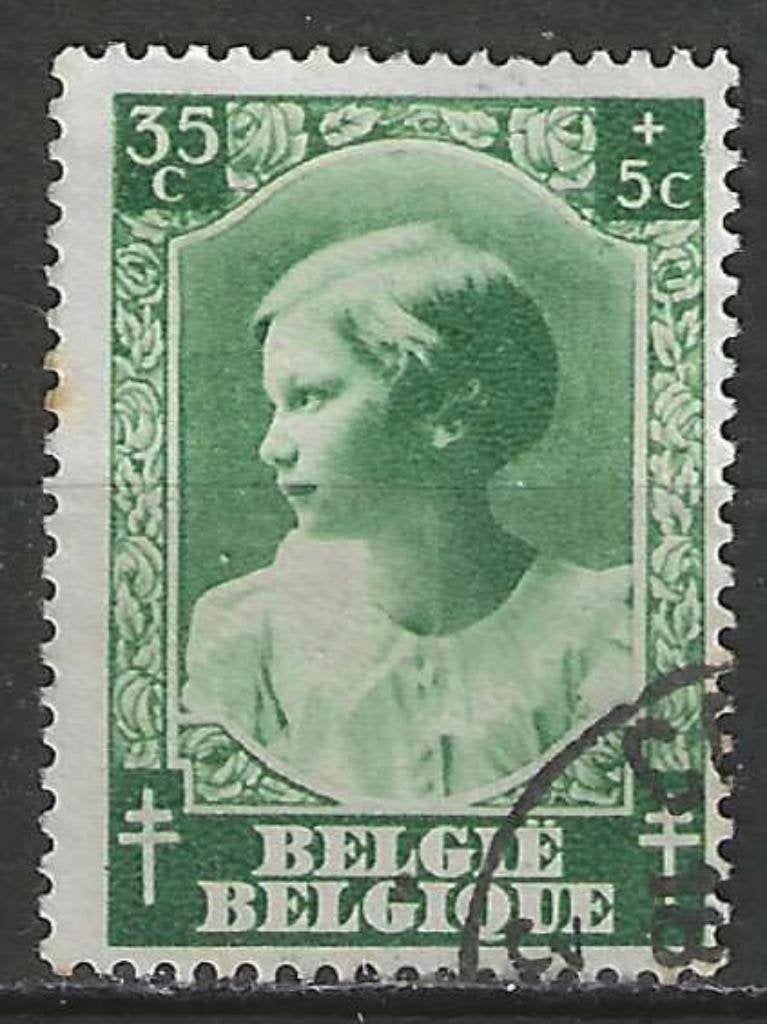 Belgique 1937 - Yvert/OBP 460 - Josephine-Charlotte (ST), Envoi, Affranchi, Oblitéré, Maison royale