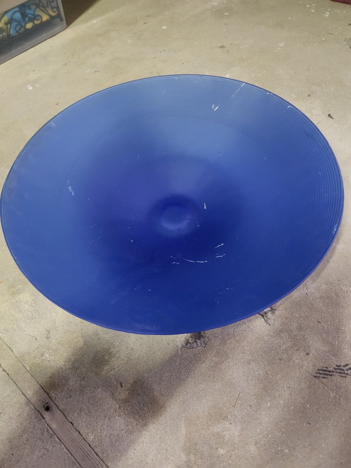 Groot blauw bord