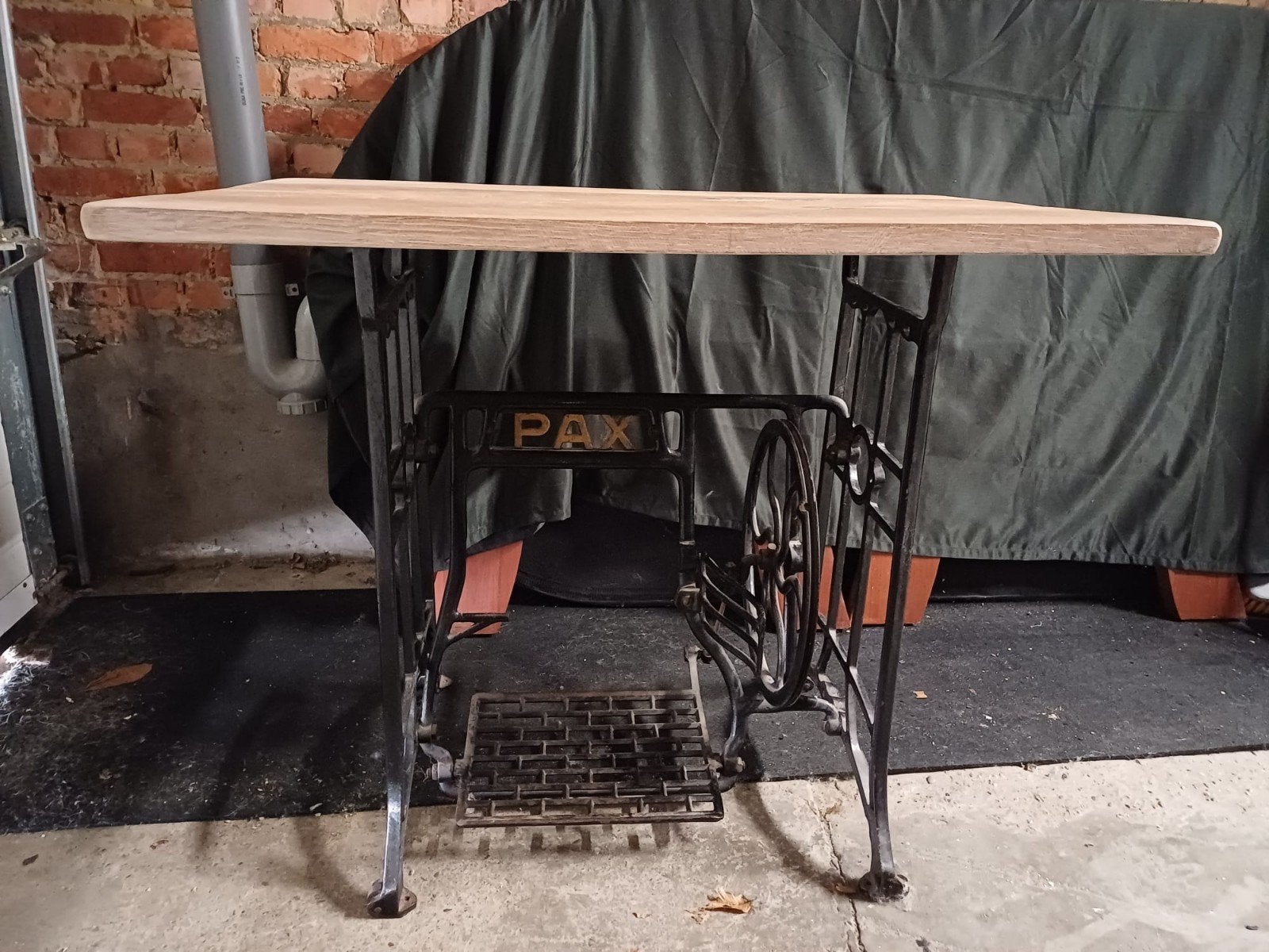 Vintage PAX tafeltje – hout & smeedijzer, Enlèvement