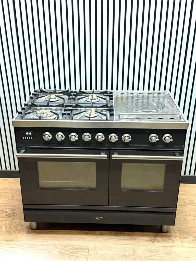 Luxe Boretti Fornuis 4 pits + coupe de feu & 2 ovens 100 cm, Maison & Meubles, Cuisine | Ustensiles de cuisine, Comme neuf, Enlèvement ou Envoi