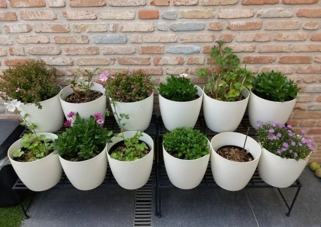 Elho bloempot wit Brussels 25cm (nog 5 stuks), Ophalen