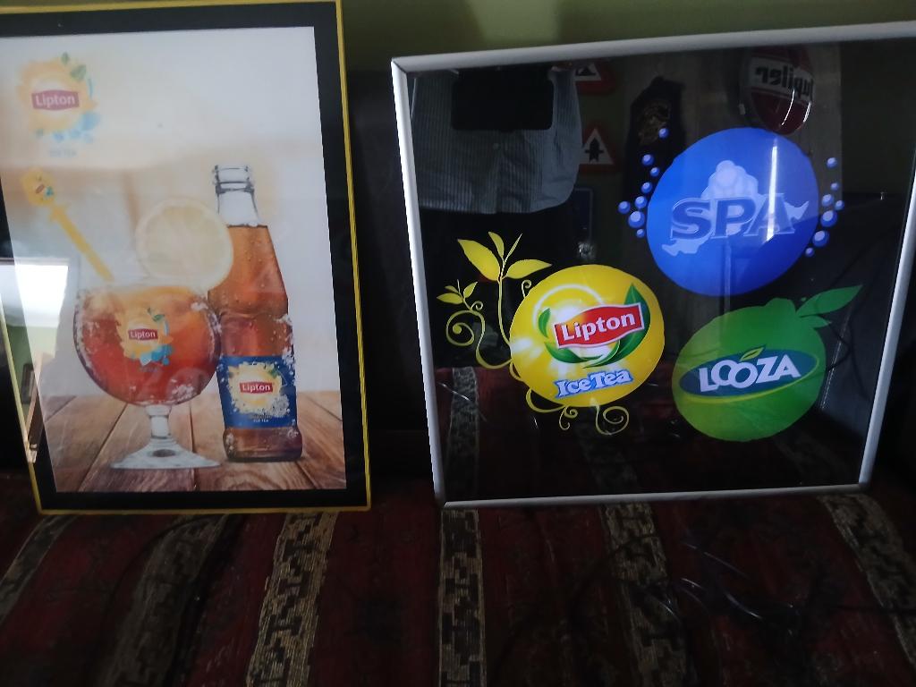lichtreclame , lipton ice tea,reclamebord , mancave, Ophalen, Nieuw, Lichtbak of (neon) lamp