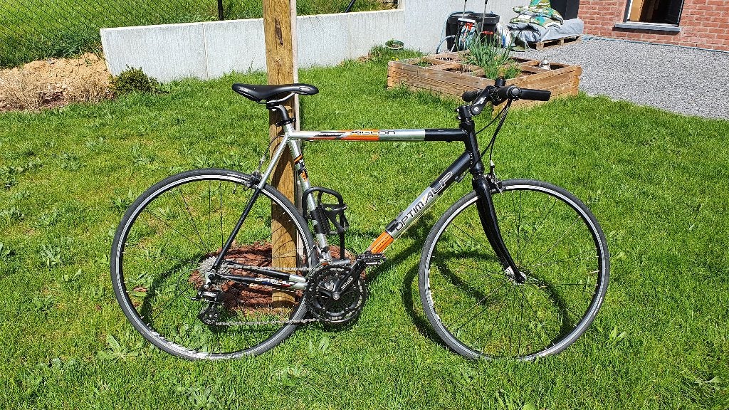 Vélo de route / vélotaf Optimalp Aiglon – État comme neuf !, Vélos & Vélomoteurs, Frein sur jante, Aluminium, Comme neuf, Enlèvement