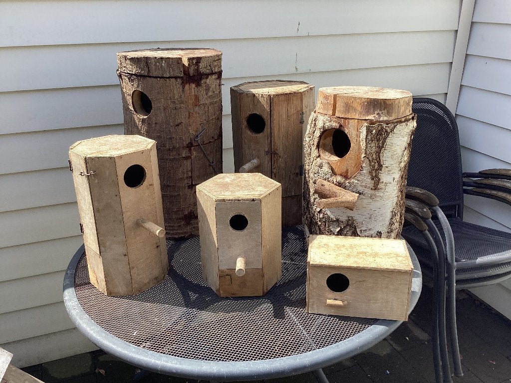 Nestkasten / blokken, Ophalen, Gebruikt, Hout, Broedkooi of Kweekkooi