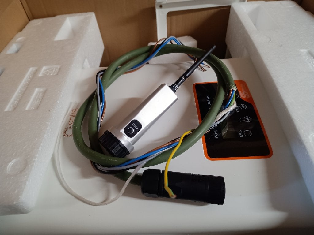 Solis 5Kw  3polige omvormer te koop, Doe-het-zelf en Bouw, Zonnepanelen en Toebehoren, Zo goed als nieuw, Compleet systeem, Ophalen