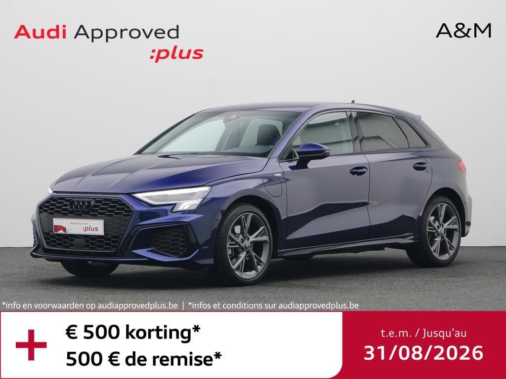Audi A3 Sportback PHEV A3 Sportback PHEV 40 TFSI e S line S, Auto's, Audi, Automaat, Lederen bekleding, Hybride Elektrisch/Benzine