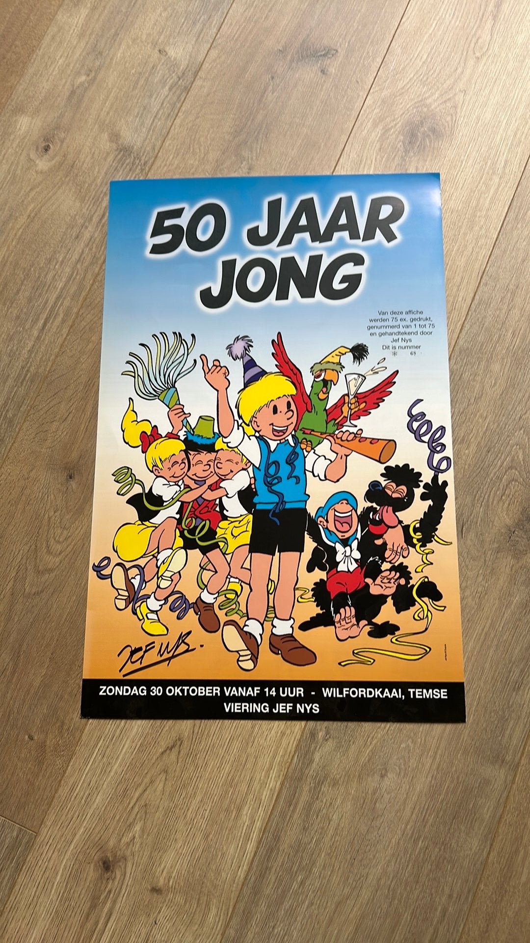 Jef nys jommeke luxe prent 2005 genummerd gesigneerd, Enlèvement ou Envoi, Comme neuf