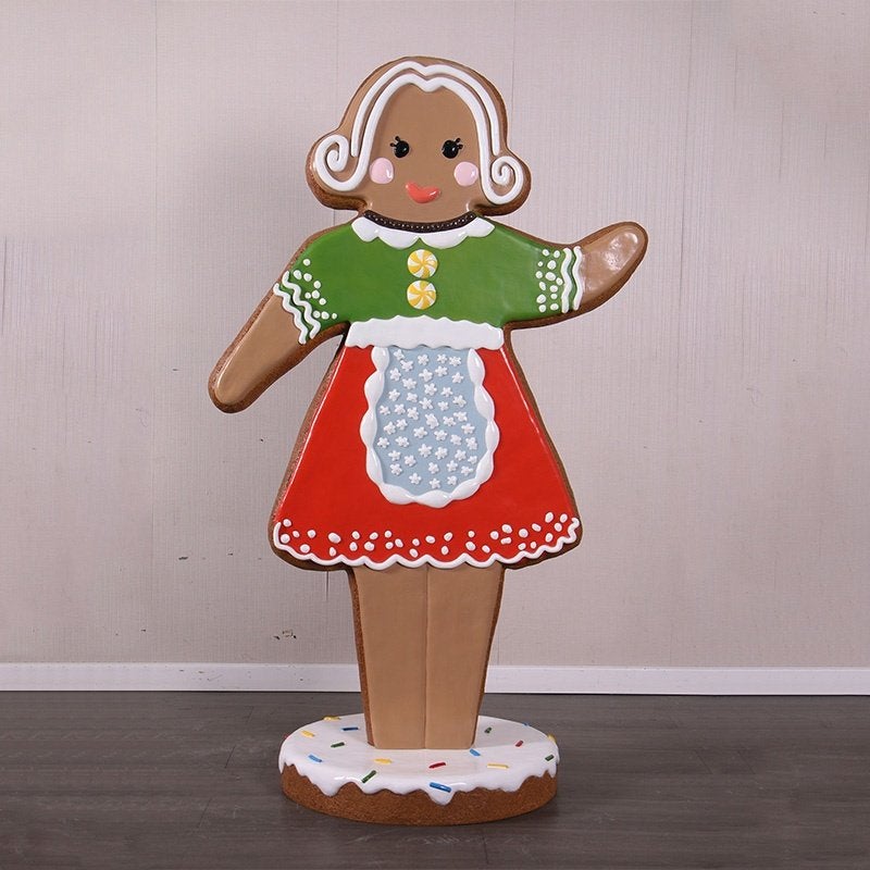 Femme en pain d'épice — Pain d'épice Hauteur 175 cm, Enlèvement, Neuf