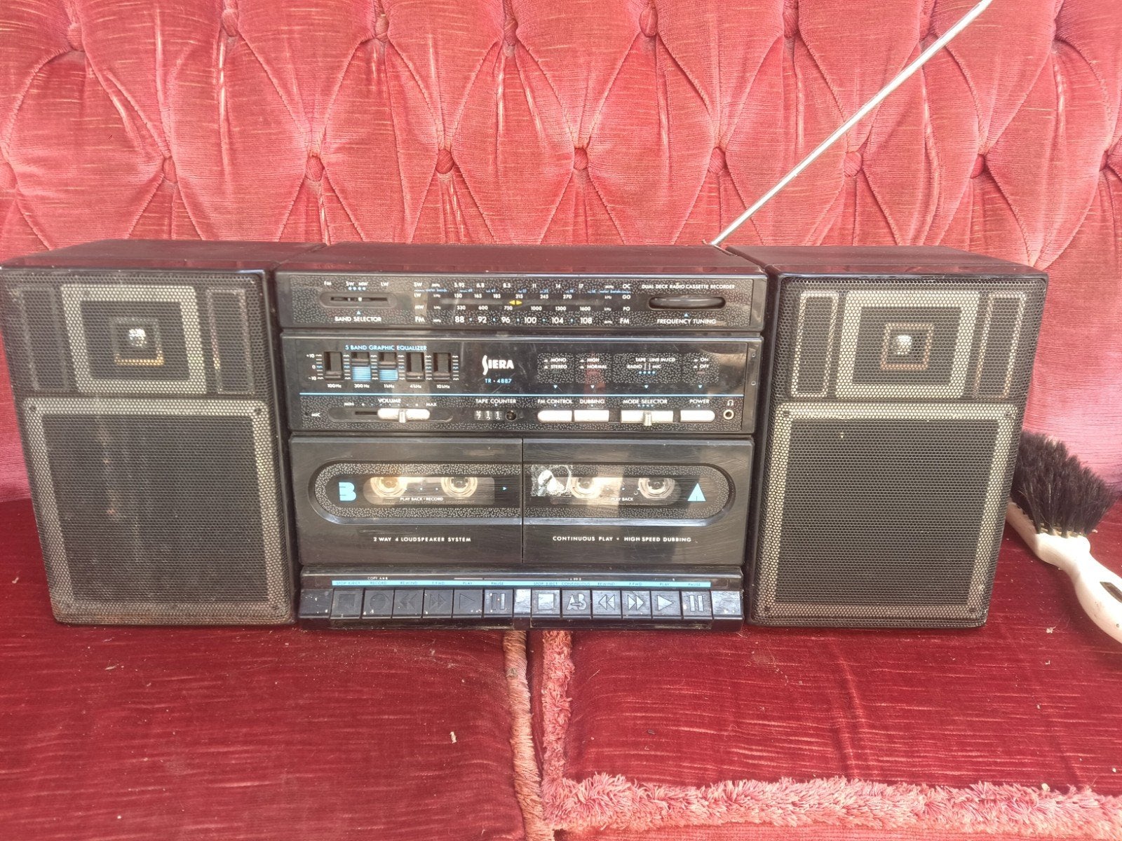 Siera draagbare radio/cassetterecorder (boombox), Ophalen, Gebruikt, Radio