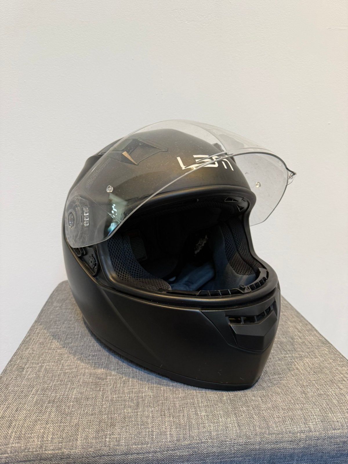 Lem brommer helm maat XS, Fietsen en Brommers, Brommerhelmen, Ophalen, Gebruikt, Extra small of kleiner