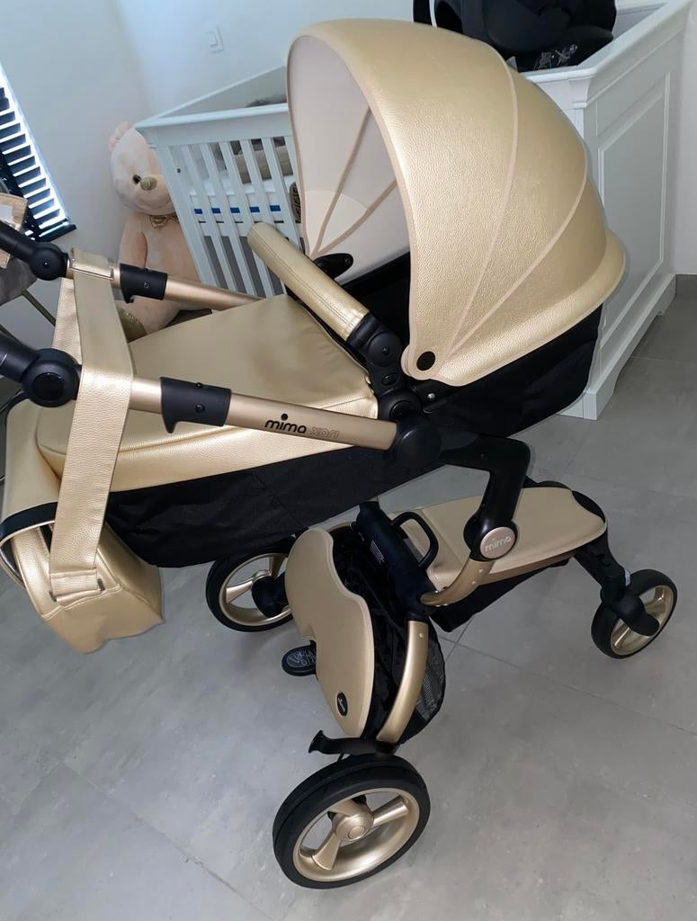 Mima Xari kinderwagen goud, Kinderen en Baby's, Ophalen, Gebruikt, Kinderwagen, Overige merken