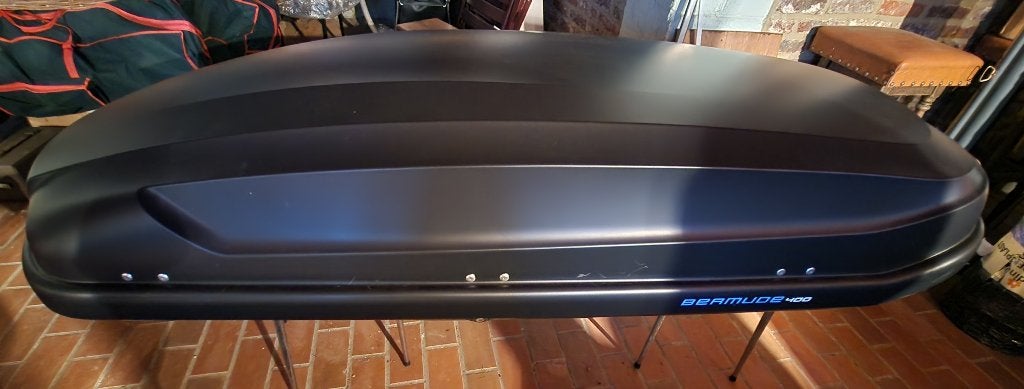 Coffre toit dual side NORAUTO BERMUDE 400 + fixation THULE, Enlèvement, Comme neuf