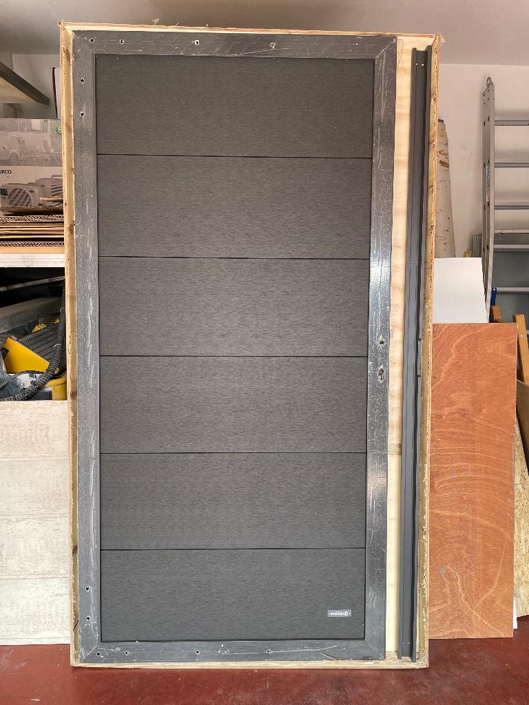 Tuinpoort Alu 90x180 Antraciet Elephant, Tuin en Terras, Tuinpoorten, Ophalen, Minder dan 100 cm, Draaipoort, 150 tot 200 cm