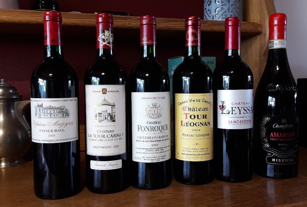 Lot de 6 superbes bouteilles de vin, Collections, Enlèvement ou Envoi, Neuf, Vin rouge, Pleine