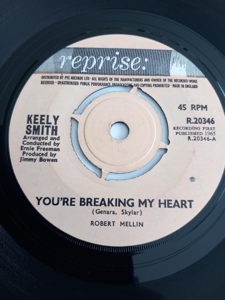 KEELY SMITH. YOU'RE BREAKING MY HEART 1965 OLDIES USA 45T