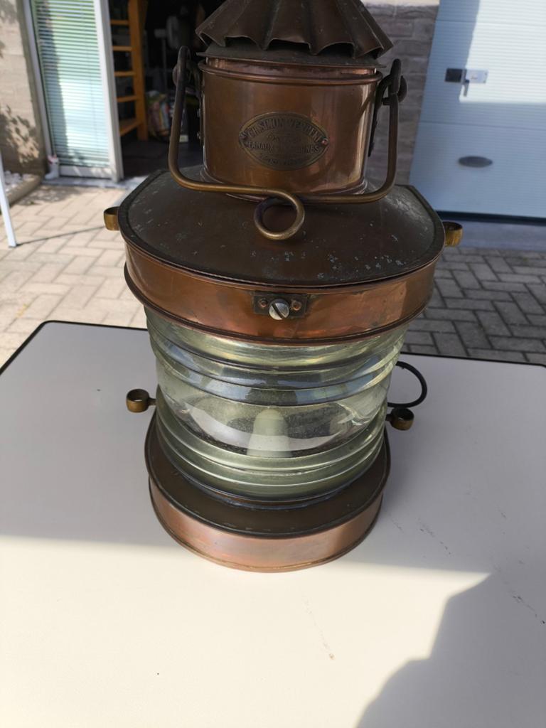 Lampe bateau originale., Verzamelen, Scheepvaart, Ophalen