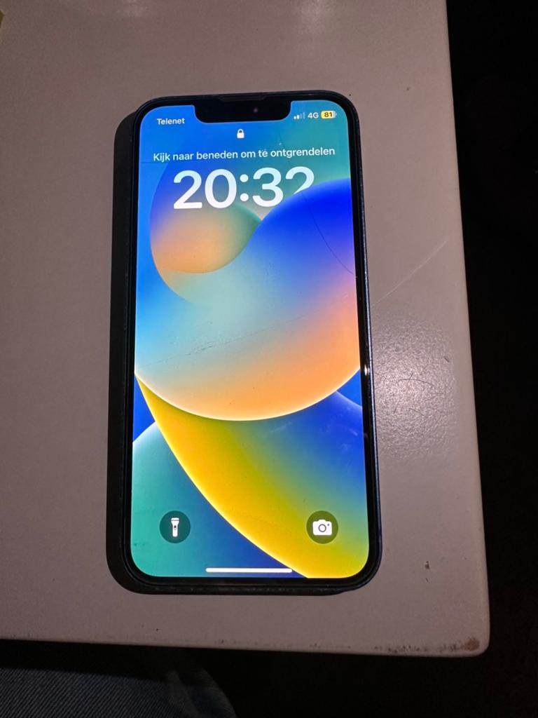 Iphone 13 mini 73% batterij, Telecommunicatie, Mobiele telefoons | Apple iPhone, Ophalen, Blauw, 73 %, Zonder simlock