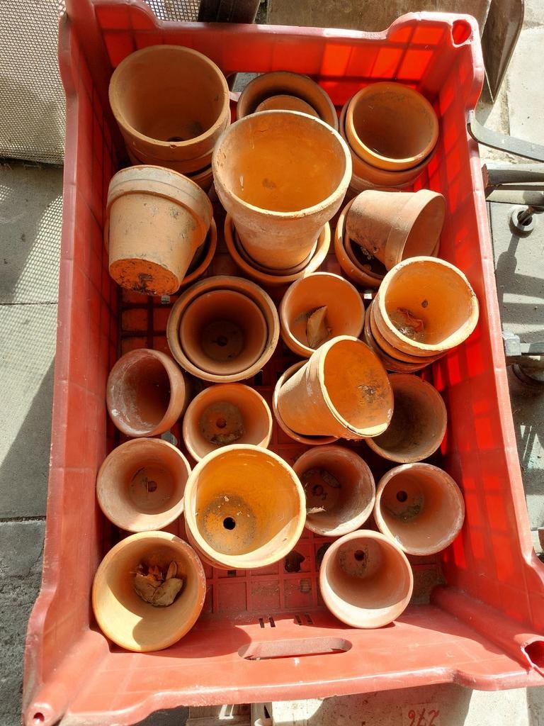 Terracotta potjes, Ophalen