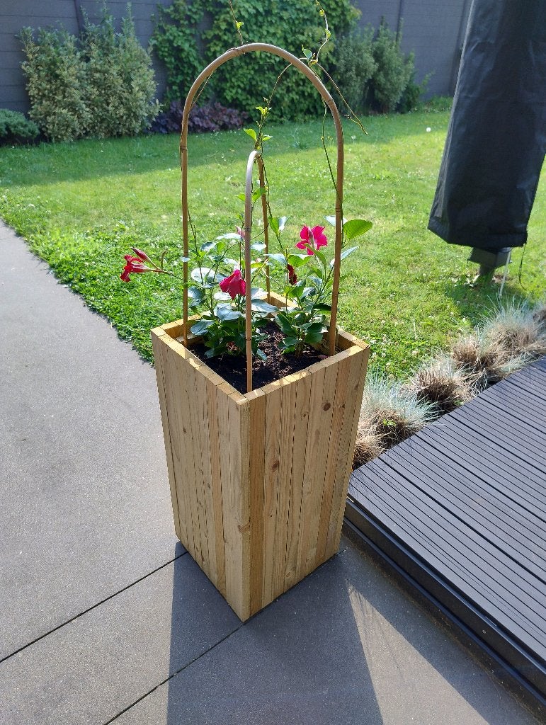 Hout plantenbak, Neuf, Enlèvement ou Envoi, 30 à 60 cm, 60 à 100 cm
