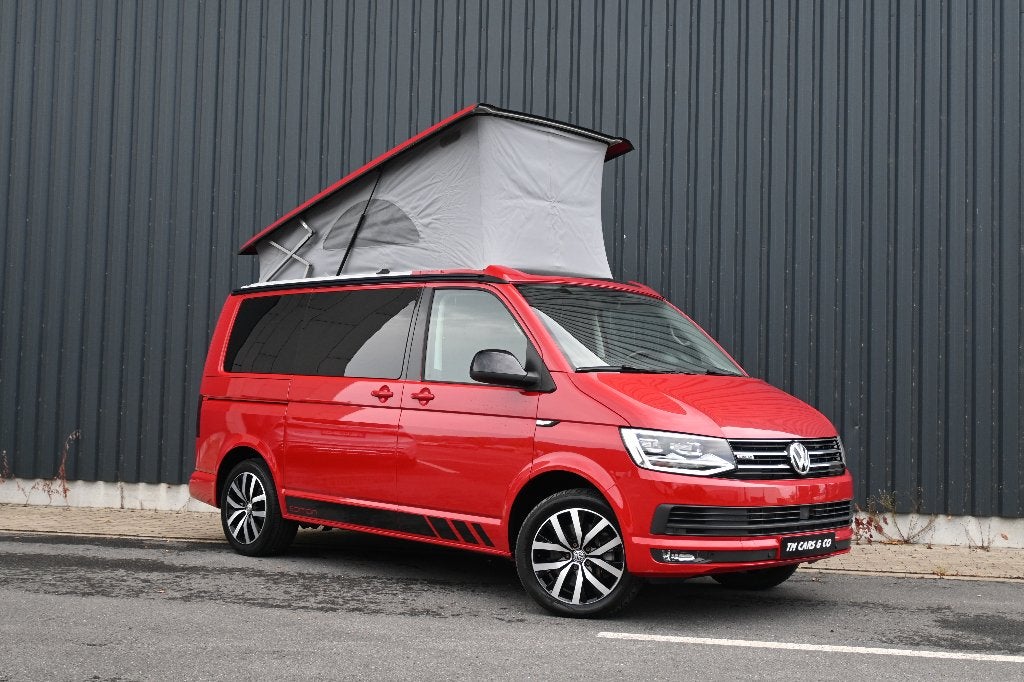 Vw T6 California Beach 4x4, LED, DSG,5zit 4slaap webasto ACC, Caravanes & Camping, Camping-cars, Jusqu'à 4, Volkswagen, Diesel