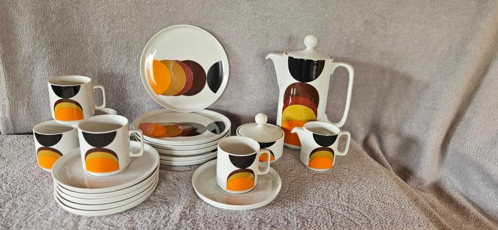 Retro koffieservies uit de jaren 60-70, Bavaria, Antiek en Kunst, Ophalen of Verzenden