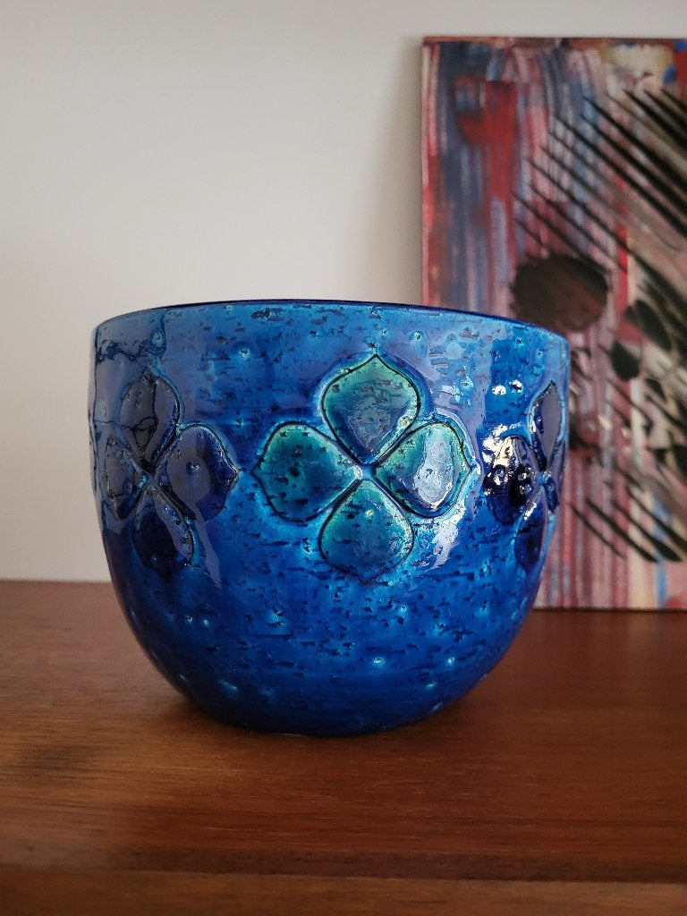 Bitossi bloempot keramiek, Riminini , Aldo londi, 1960 Italy, Ophalen of Verzenden