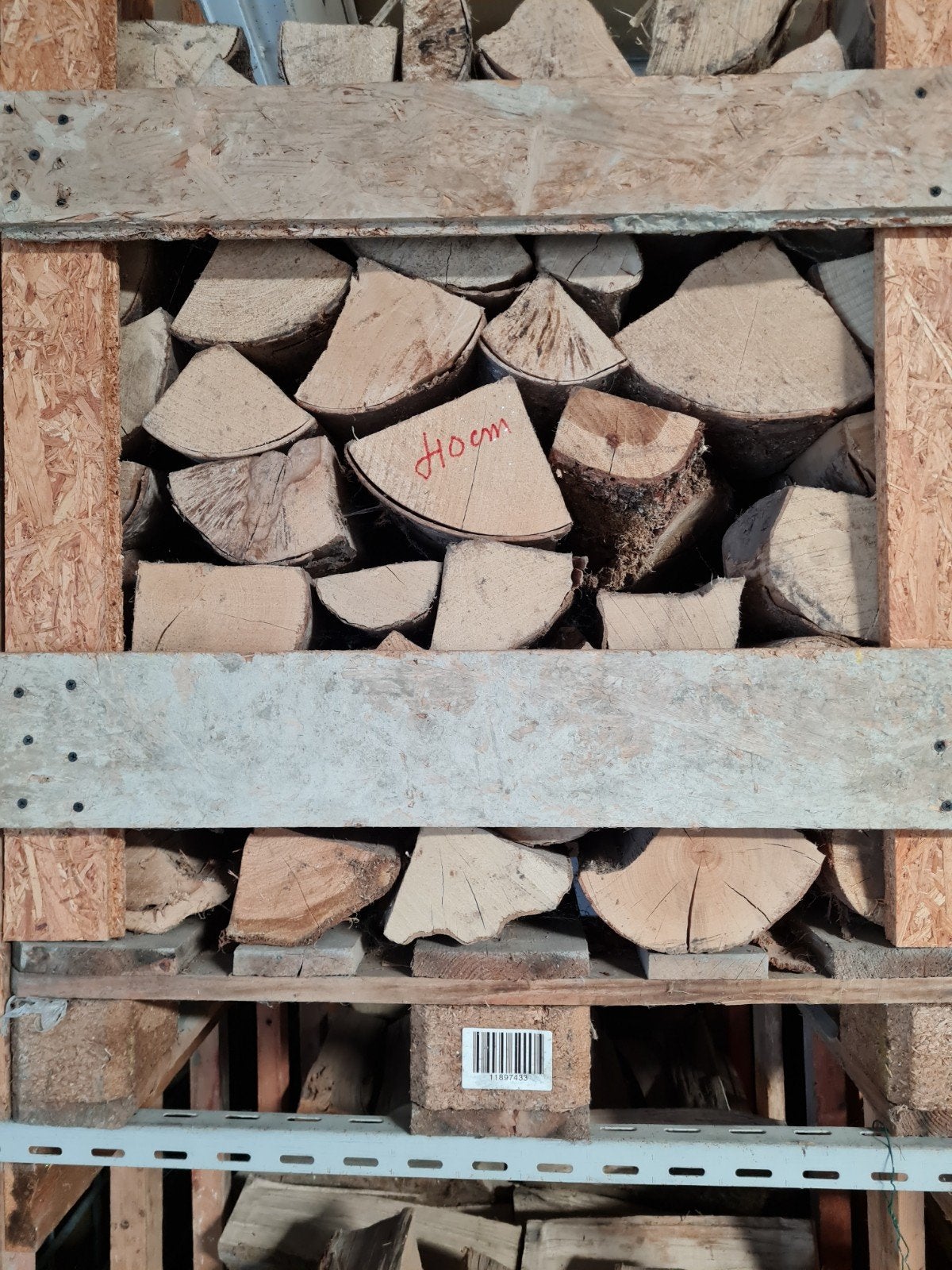 Bois de chauffage 12% d'humidité, Enlèvement