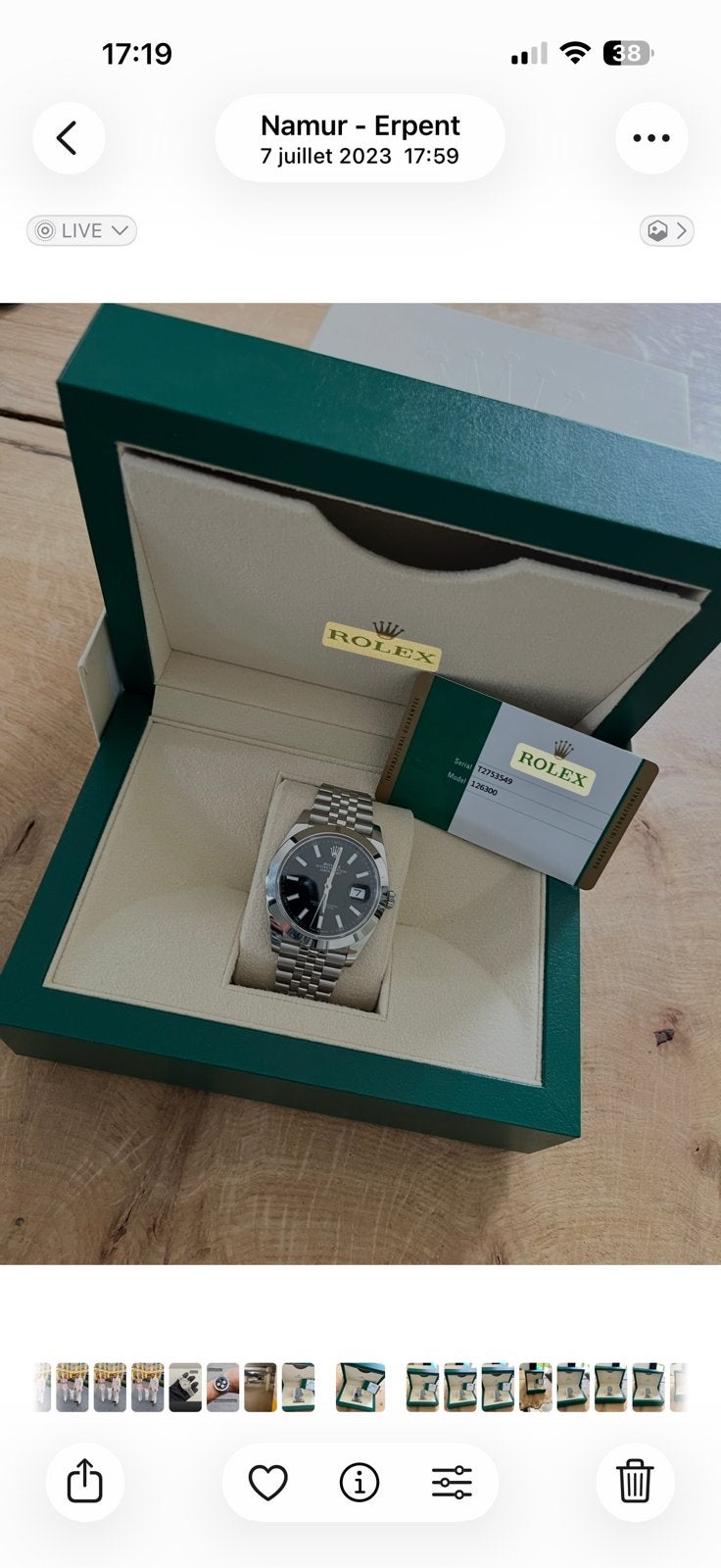 Rolex datejust 41, Bijoux, Sacs & Beauté, Montre-bracelet, Rolex, Acier, Enlèvement