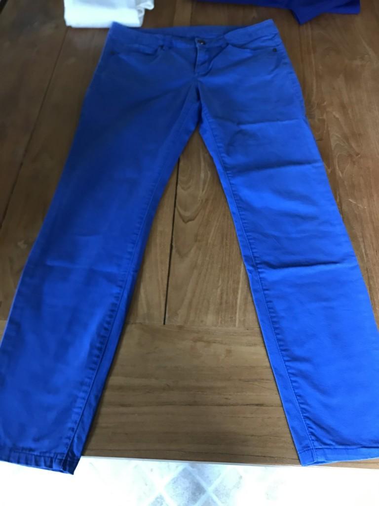 Blauwe broek van Esprit maat 36, Kleding | Dames, Broeken en Pantalons, Blauw, Ophalen of Verzenden, Zo goed als nieuw, Maat 36 (S)