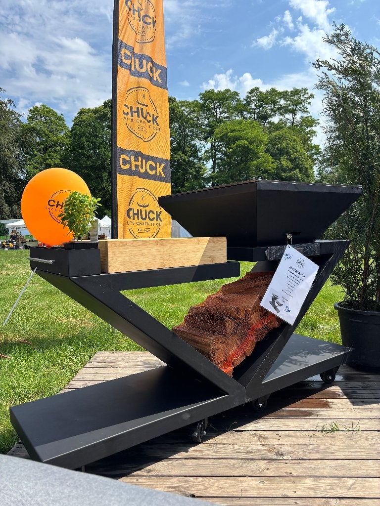 Plancha BBQ - uniek model - ofyr style cooking, Neuf, Enlèvement ou Envoi, Avec accessoires, Chuck Outdoor Cooking