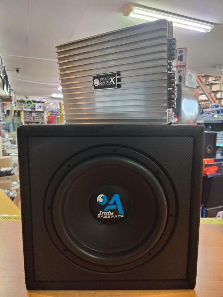 BASSFACE baspack met 4kanaals versterker 400w